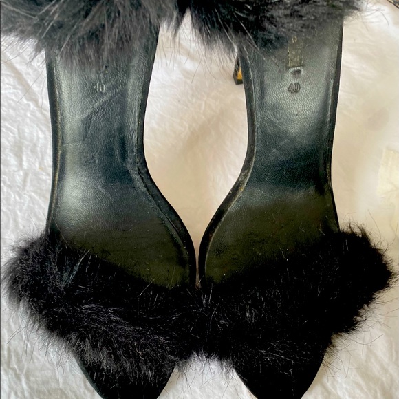 Zara Shoes - Zara high heels with furry straps, size 40
